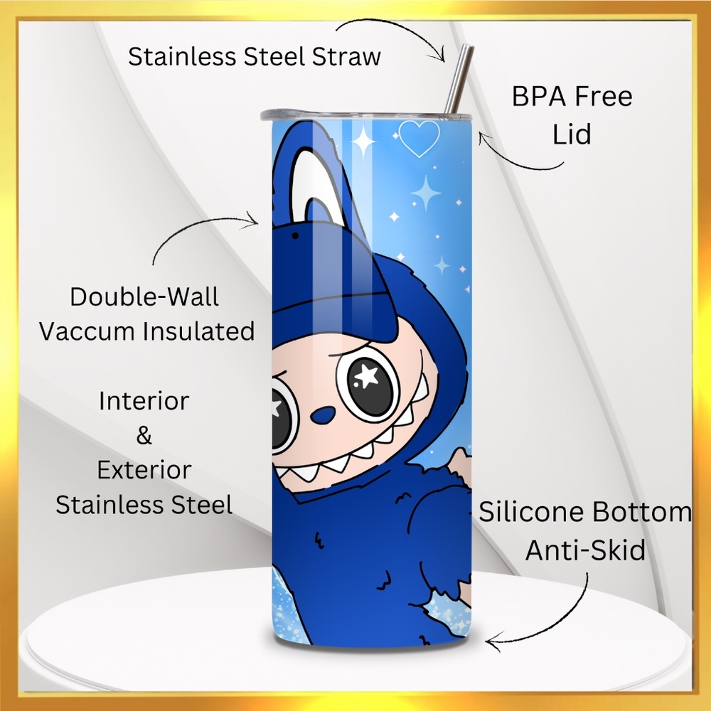 Labubu -  20oz Tumbler Stainless Steel Handmade with ❤️